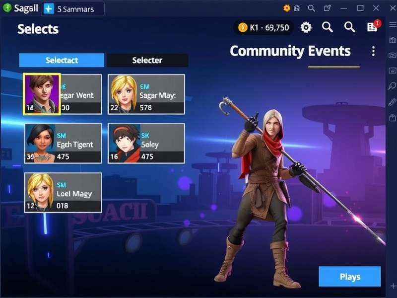 Sagar Strike Legends character selection screen